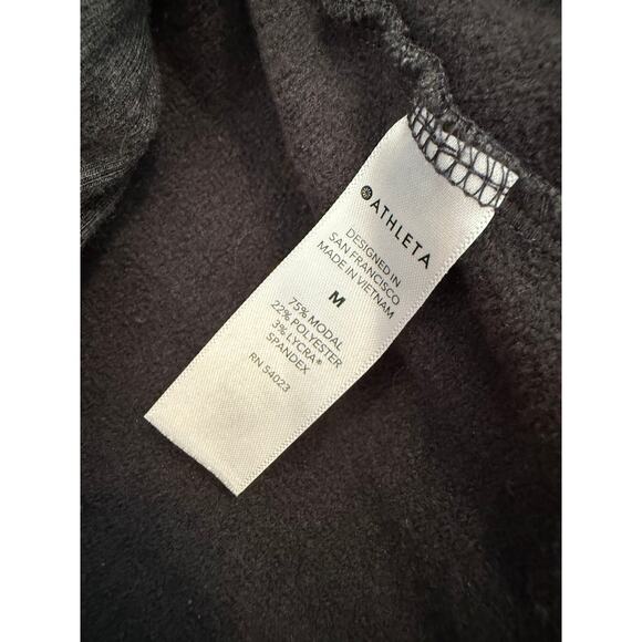 Athleta Purana Yoga Wrap Sweatshirt Charcoal Gray M - Picture 6 of 6